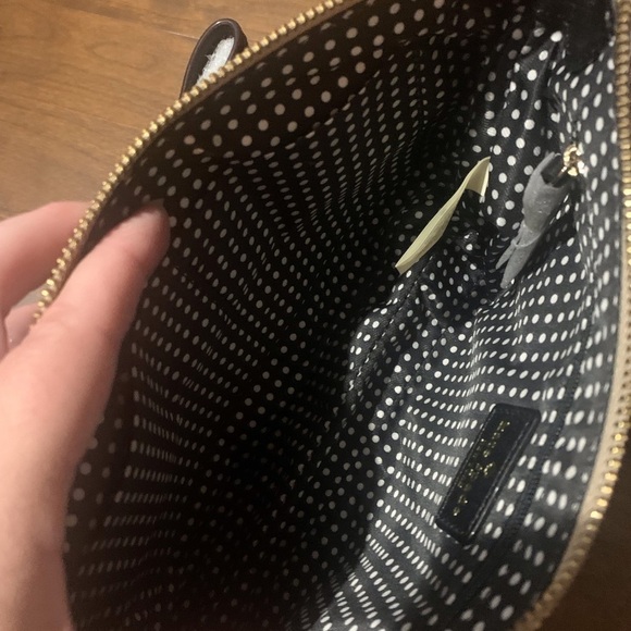 NWT Kate Spade Celina Villabella Avenue Bone & Black Leather Bow Crossbody Bag - Picture 12 of 16